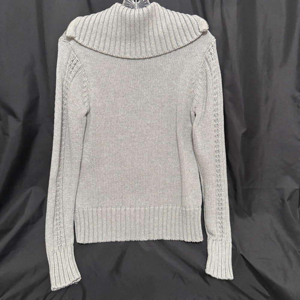 Harley-Davidson Women's Knit Cardigan, size M, light gray - Picture 4 of 10